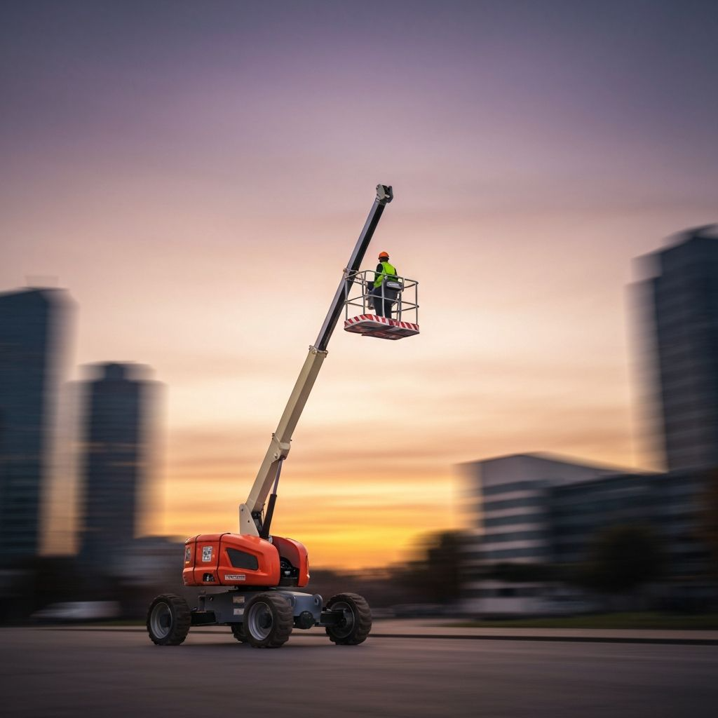 스카이차 작업 현장